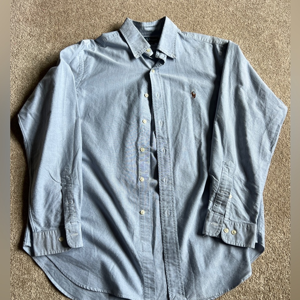 Ralph Lauren Blue Casual Button Down Shirt